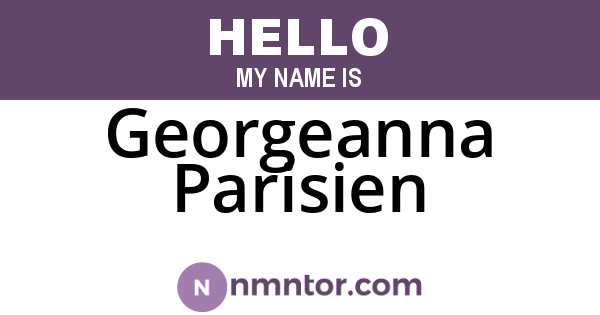 Georgeanna Parisien