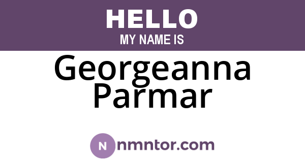 Georgeanna Parmar