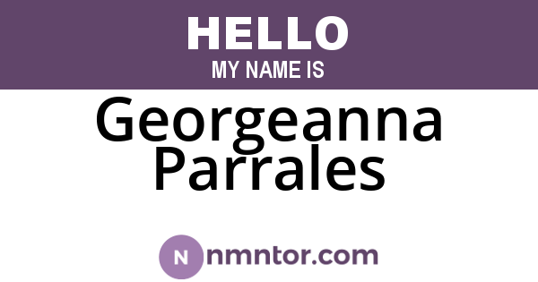 Georgeanna Parrales