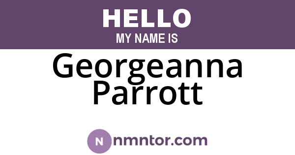 Georgeanna Parrott