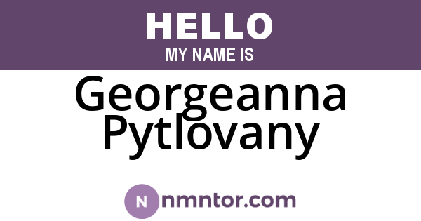 Georgeanna Pytlovany