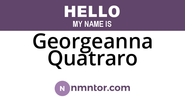 Georgeanna Quatraro