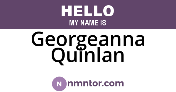Georgeanna Quinlan