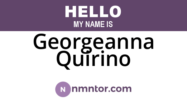 Georgeanna Quirino