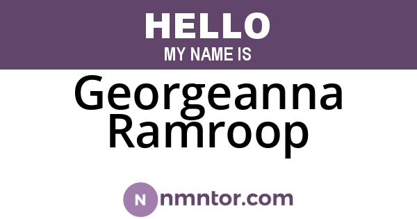 Georgeanna Ramroop