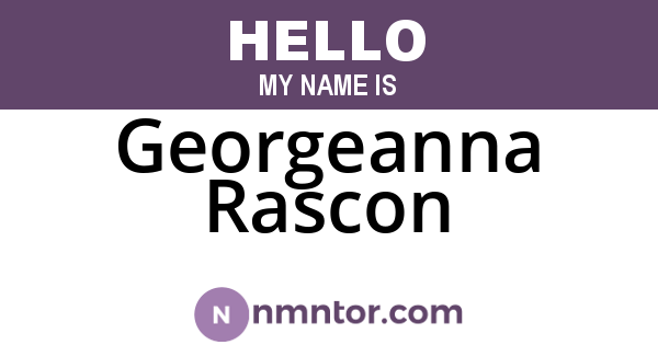Georgeanna Rascon