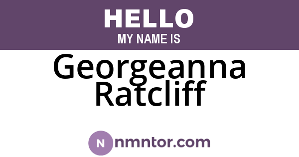 Georgeanna Ratcliff