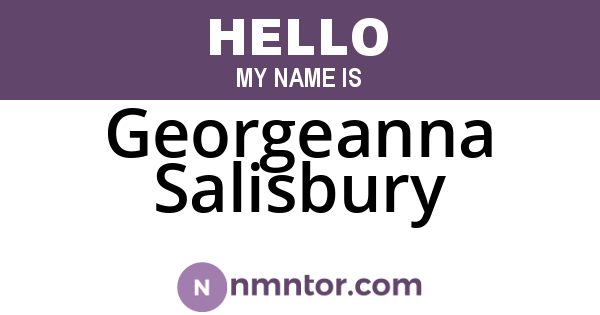 Georgeanna Salisbury
