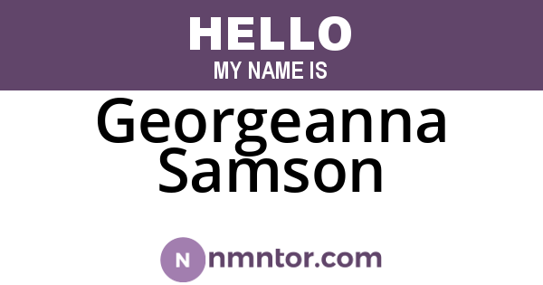 Georgeanna Samson