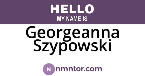 Georgeanna Szypowski