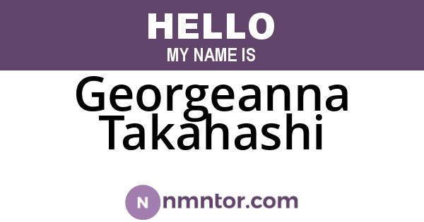 Georgeanna Takahashi