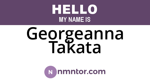 Georgeanna Takata