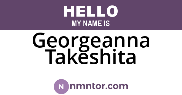 Georgeanna Takeshita