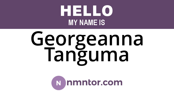 Georgeanna Tanguma
