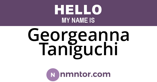 Georgeanna Taniguchi