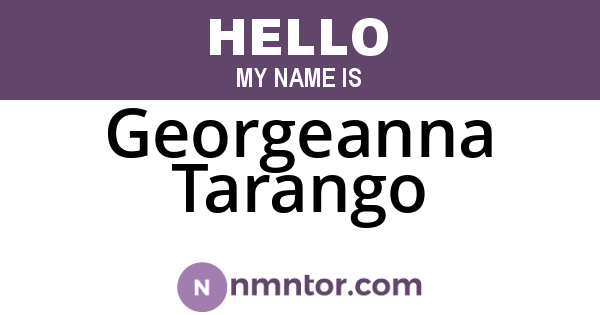 Georgeanna Tarango
