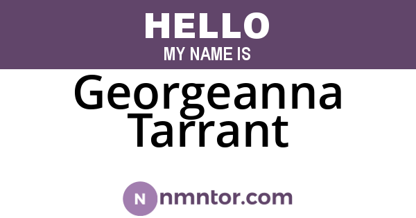 Georgeanna Tarrant