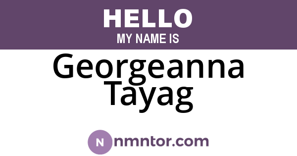 Georgeanna Tayag