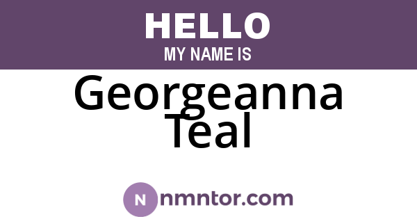 Georgeanna Teal