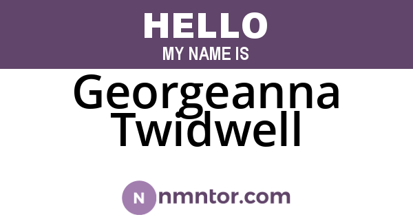 Georgeanna Twidwell