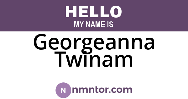 Georgeanna Twinam