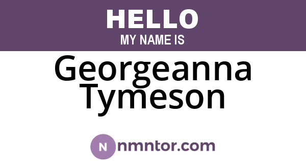 Georgeanna Tymeson
