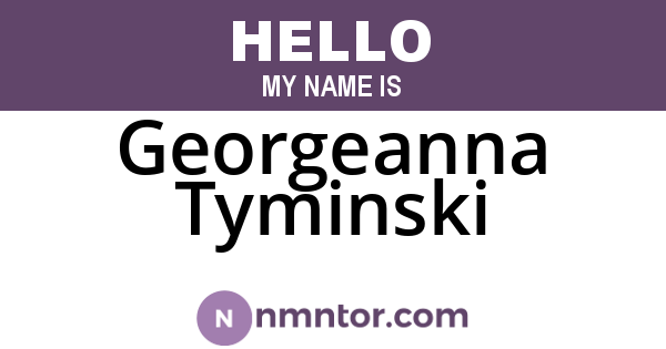 Georgeanna Tyminski