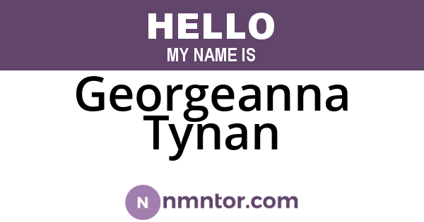 Georgeanna Tynan