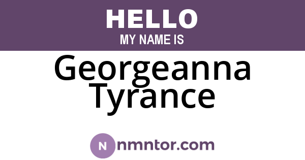 Georgeanna Tyrance