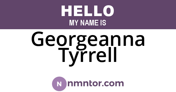 Georgeanna Tyrrell