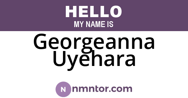 Georgeanna Uyehara