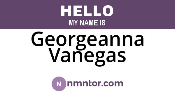 Georgeanna Vanegas