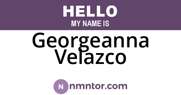 Georgeanna Velazco