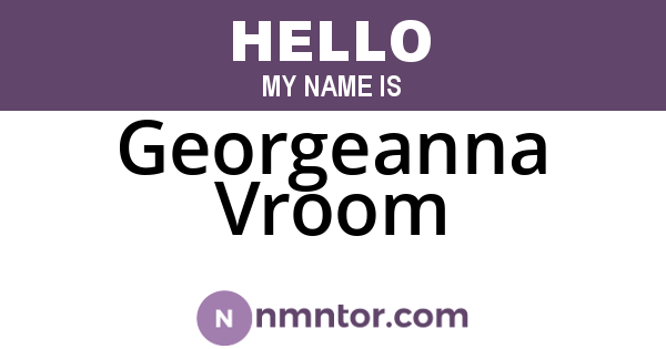 Georgeanna Vroom