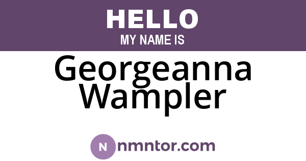Georgeanna Wampler