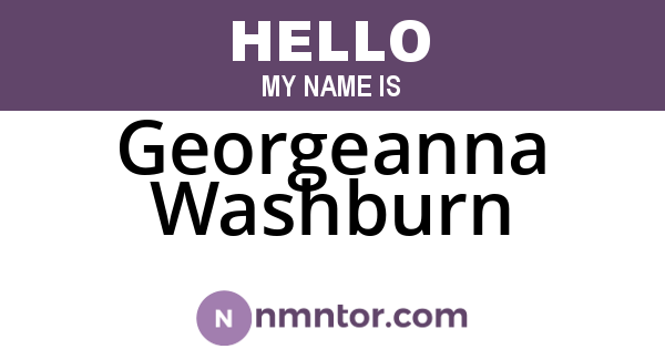Georgeanna Washburn