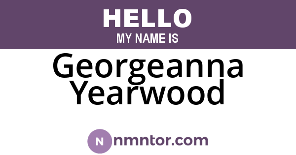 Georgeanna Yearwood