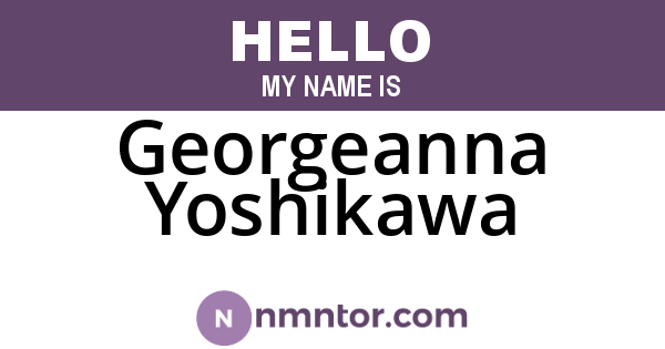 Georgeanna Yoshikawa