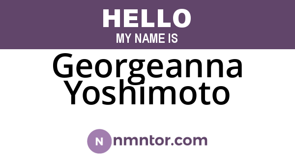Georgeanna Yoshimoto