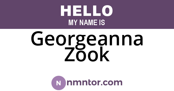 Georgeanna Zook
