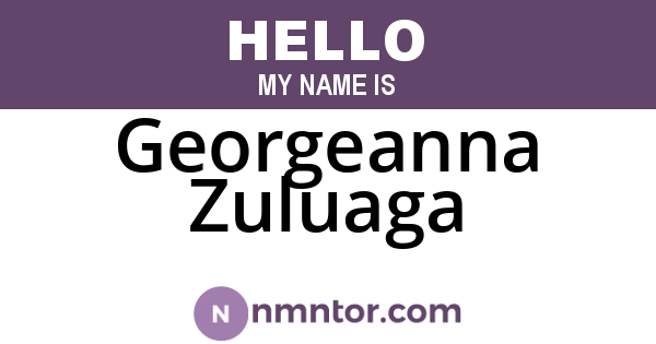 Georgeanna Zuluaga