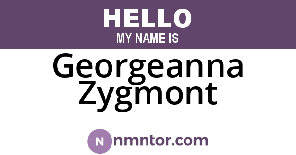 Georgeanna Zygmont