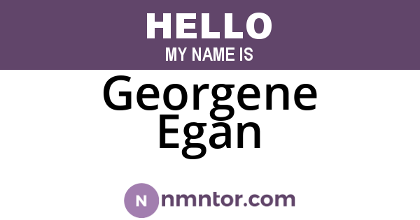 Georgene Egan