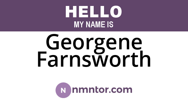 Georgene Farnsworth