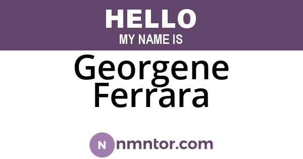 Georgene Ferrara
