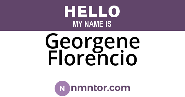 Georgene Florencio