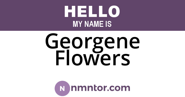 Georgene Flowers