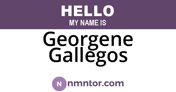 Georgene Gallegos