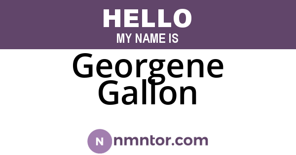 Georgene Gallon