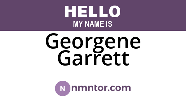 Georgene Garrett